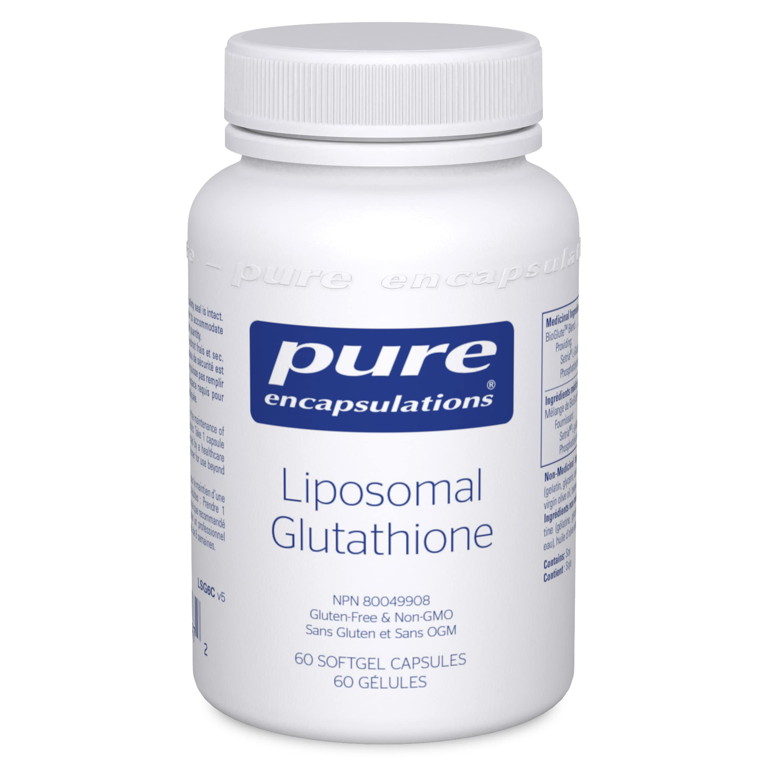 liposomal glutathione canada Pure Encapsulations Liposomal Glutathione - Immune Support* - Antioxidant  Protection - With Setria Glutathione - Non-GMO