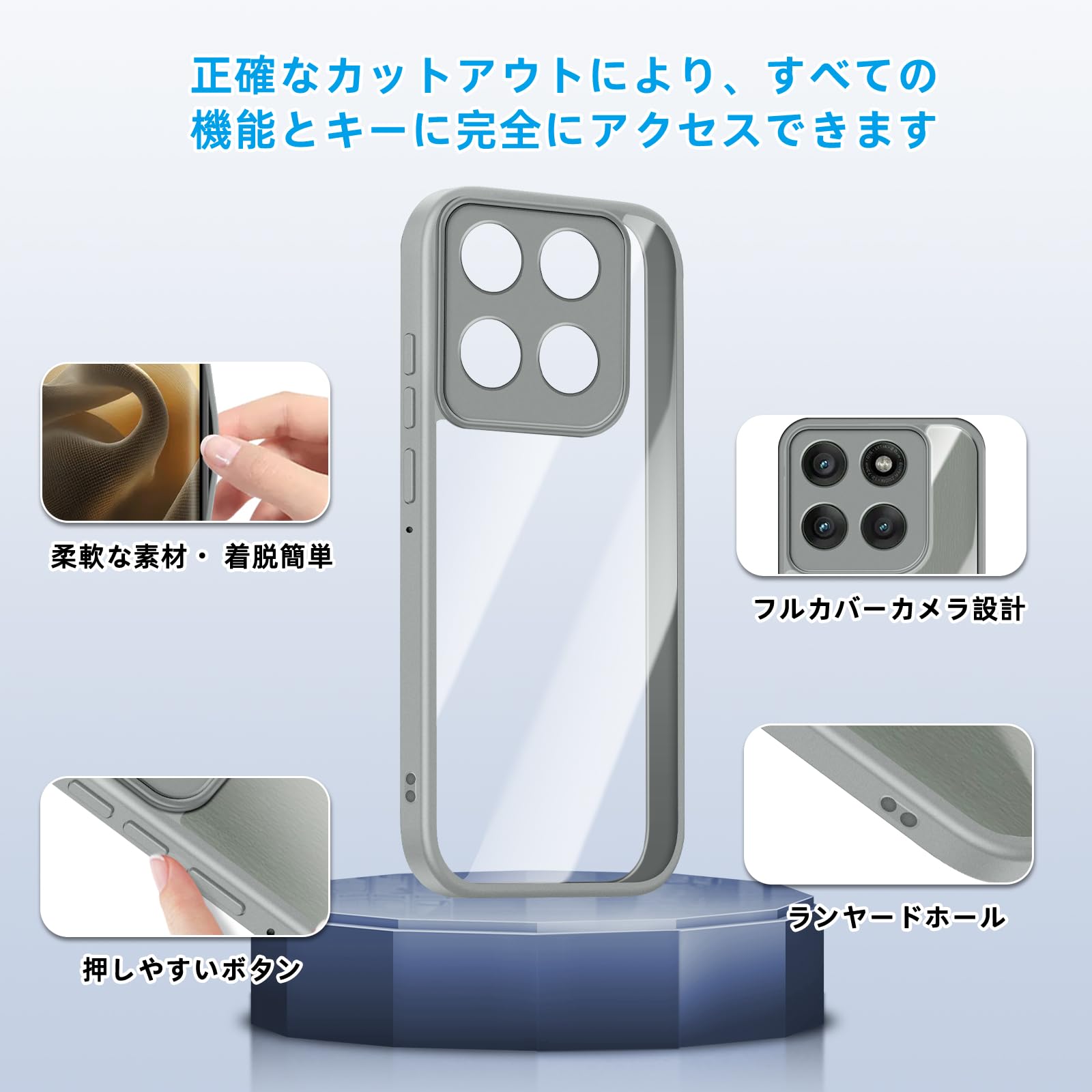 Amazon.co.jp: [SinRenn] コンパチブルMotorola Moto Edge 60 Pro