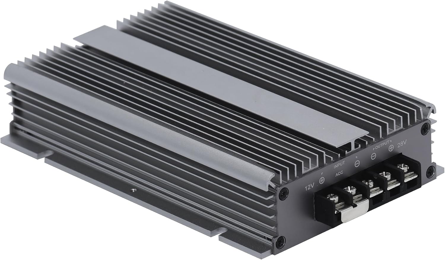 20A DC-DC 24V Battery Charger 12V to 28V Boost Converter for Flooded, Gel, AGM Muti-Stage Charging in RVS,Vehicles with Acc Control IP68 Waterproof