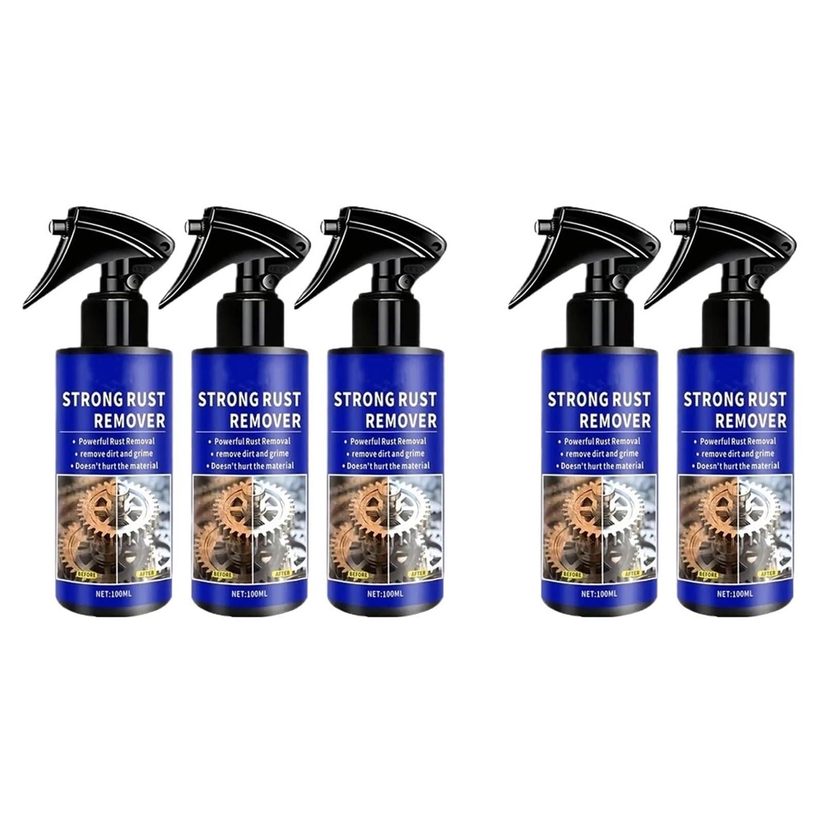 Pompa spryskiwacza Odrdzewiacz samochodowy czysty metal żelazny Prowder Auto rura wydechowa odrdzewiacz Spray środek do usuwania plam pielęgnacja piasty koła Spryskiwacz szyby czołowej(5pcs)