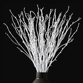 Artificial White Curly Willow Branches –10 Pack 33.8