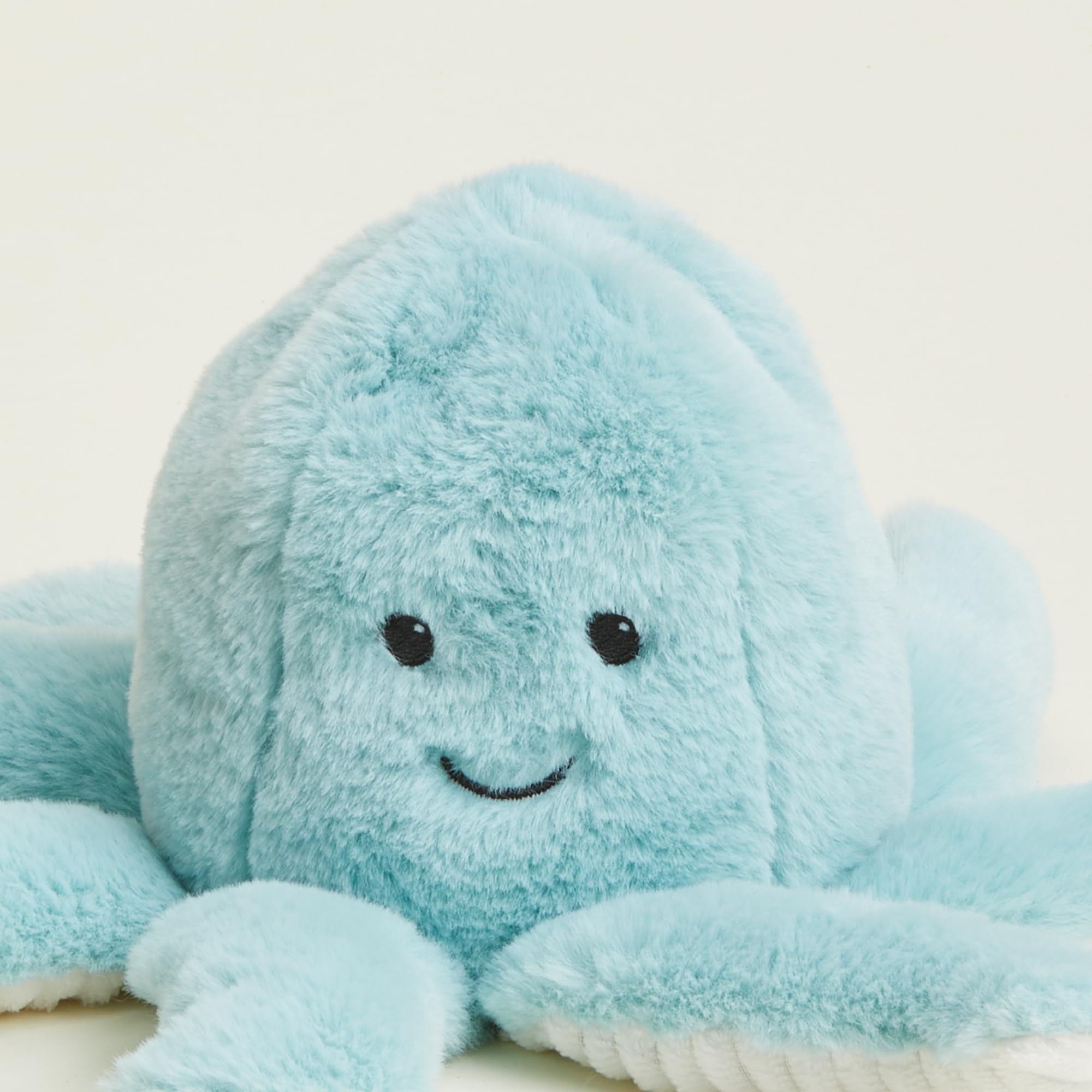 Warmies Peluche Polpo Pesato Utilizzabile nel Microonde con Profumo di Lavanda Francese, Borsa di Grano Caldo o Freddo per un fresco relax e un caldo sollievo