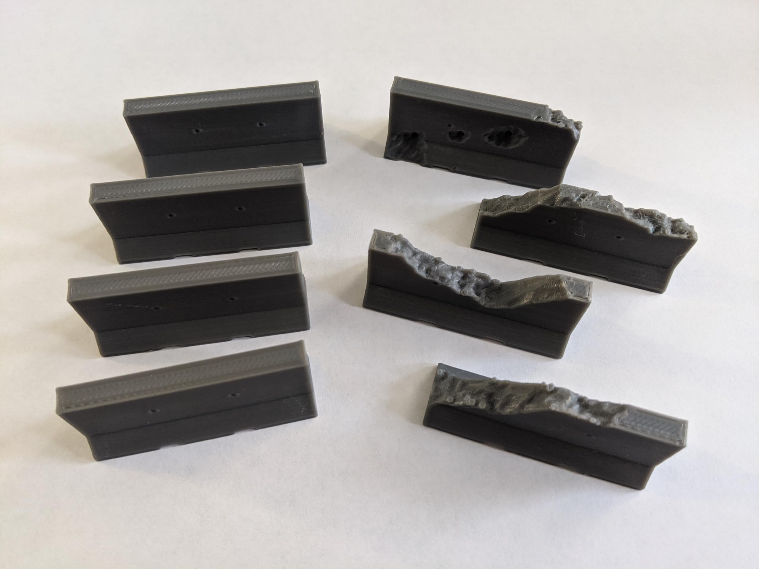 Concrete Jersey Barriers Pack | 28mm 1/56 Scale Miniature | RPG Tabletop Figure Landscape Modelling Wargaming Fantasy Diorama Wargames Model Scenery Terrain Scatter Roleplaying 3d Printed Paintable