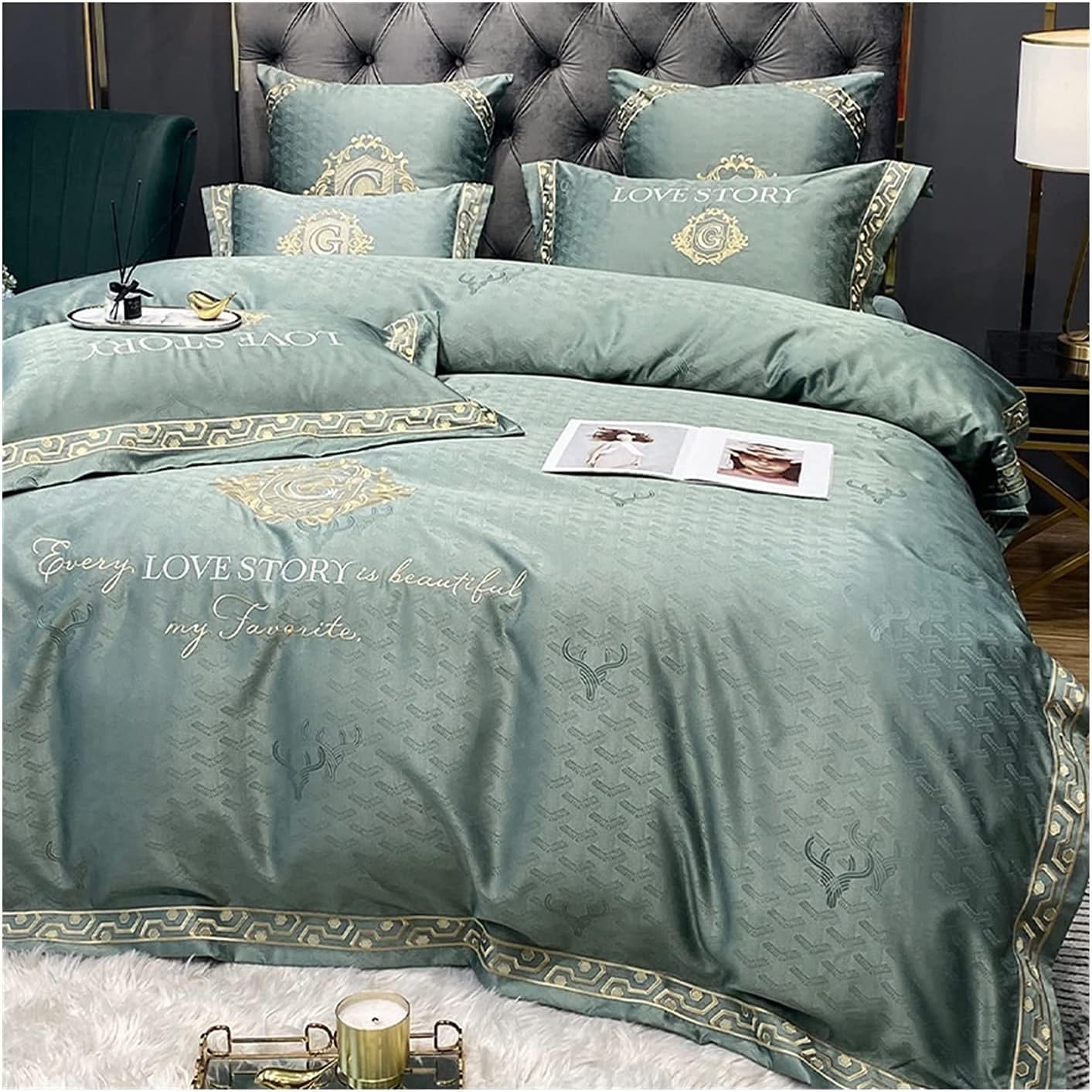 BZRCDXX 4PCS Bedding Comforter Set, All Season Bedding Set