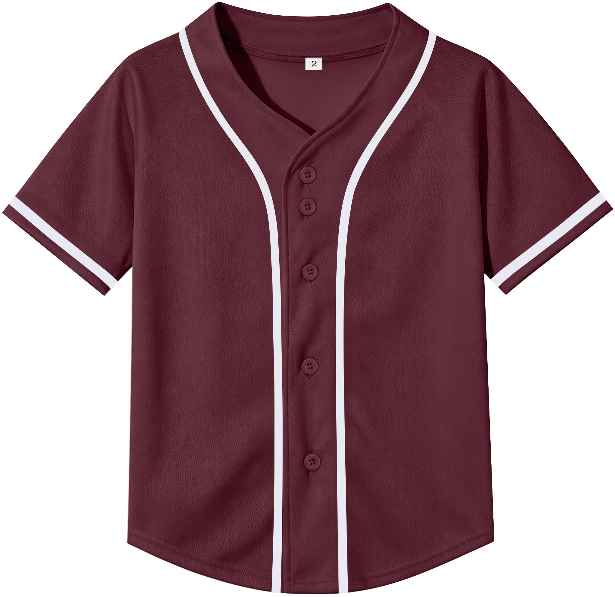 Yuji Itadori Kids Baseball Jersey Button Boys Short Sleeve T-Shirts Hip Hop Fashion Casual Sports Solid Color Shirt