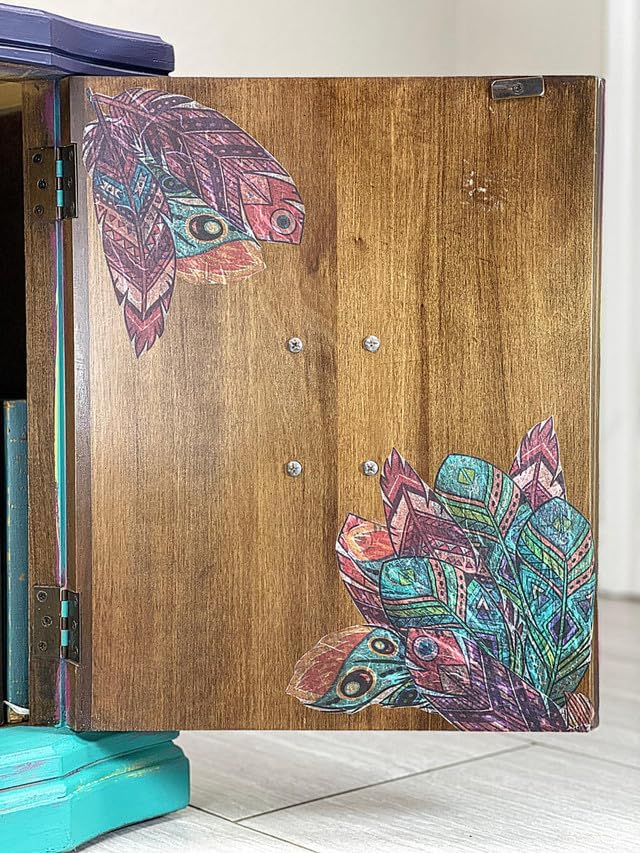 Dixie Belle Tissue Decoupage Paper | Feathers | Crafting Decoupage Paper for Wood, Plastic, Metal, Glass | Rice Design Transfer Paper for DIY