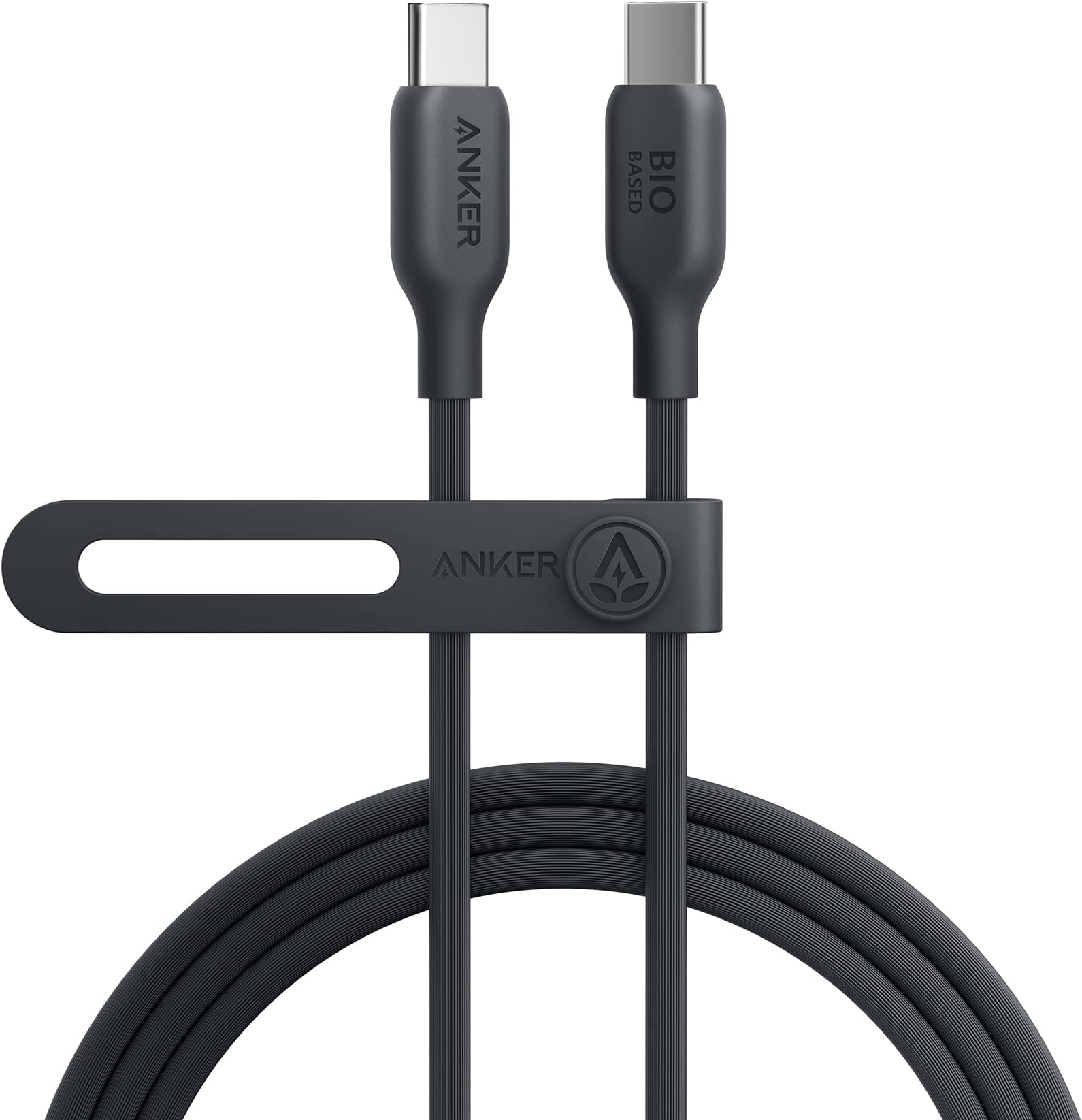 Anker 543 USB C to USB C Cable (240W 6ft), USB 2.0 Bio-Based Charging Cable for MacBook Pro, iPhone 17/16/15, iPad Pro, Samsung Galaxy,and More (Phantom Black)
