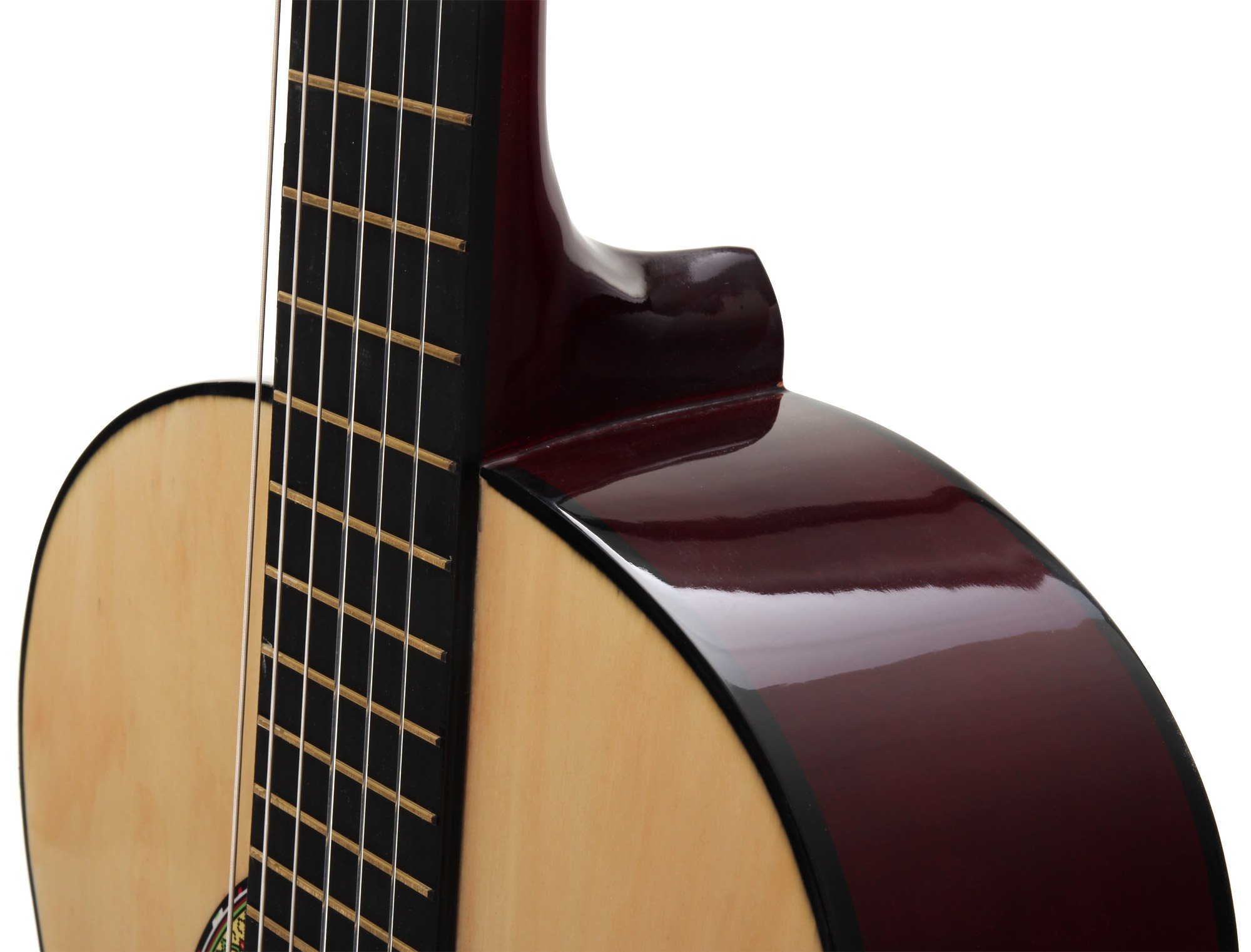 Classic Cantabile AS-851 Pack Guitare Classique 7/8 Nature - Cordes en Nylon d'étude - Guitare de concert idéale pour débutants, enfants - Avec accessoires