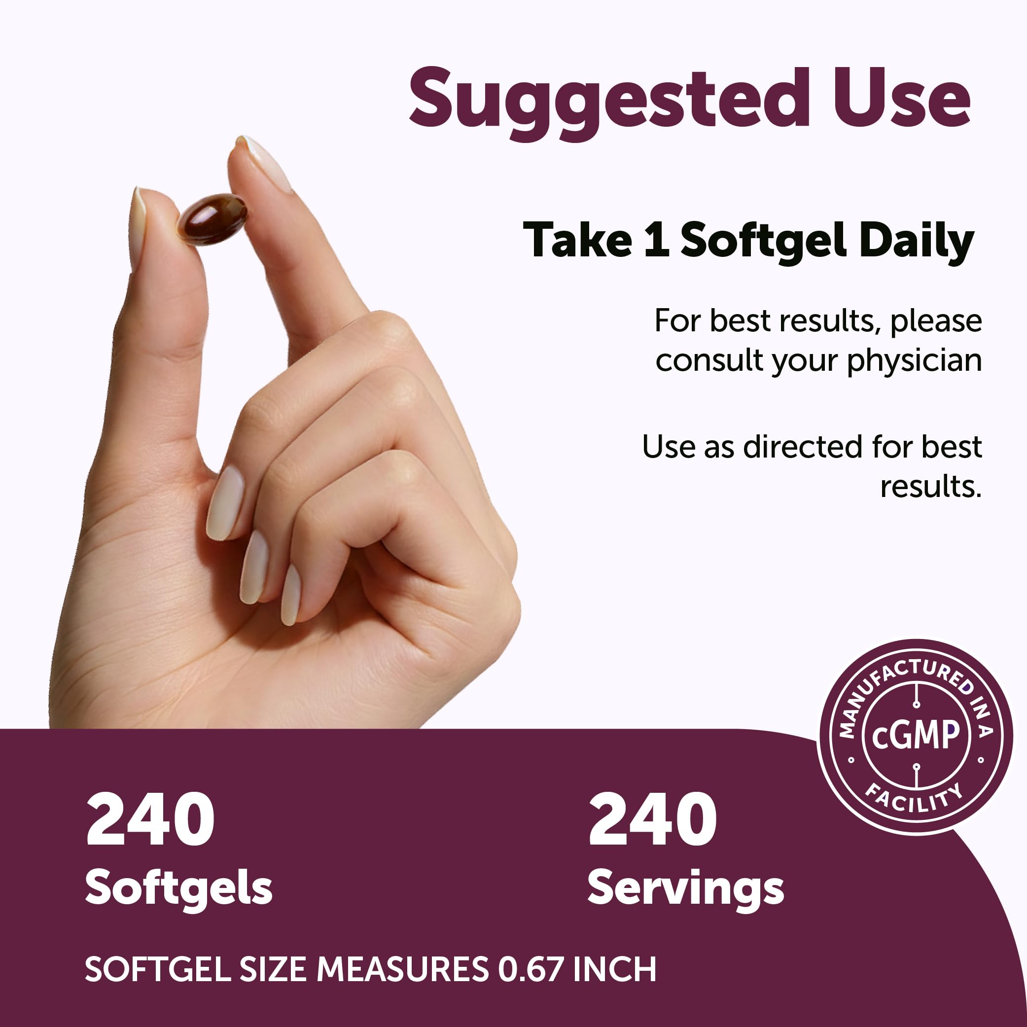 Micro Ingredients L-Methylfolate 1000mcg, 240 Softgels | 5-MTHF Active Folate with Methylcobalamin B12, Choline & Flaxseed Oil | High Absorption Methylated B9 Supplement for Methylation Support* — Amazon image 3