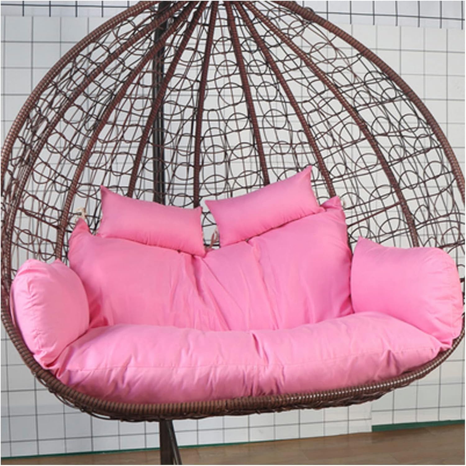 Coussin de chaise suspendue nid d'œuf grand format pour jardin et terrasse