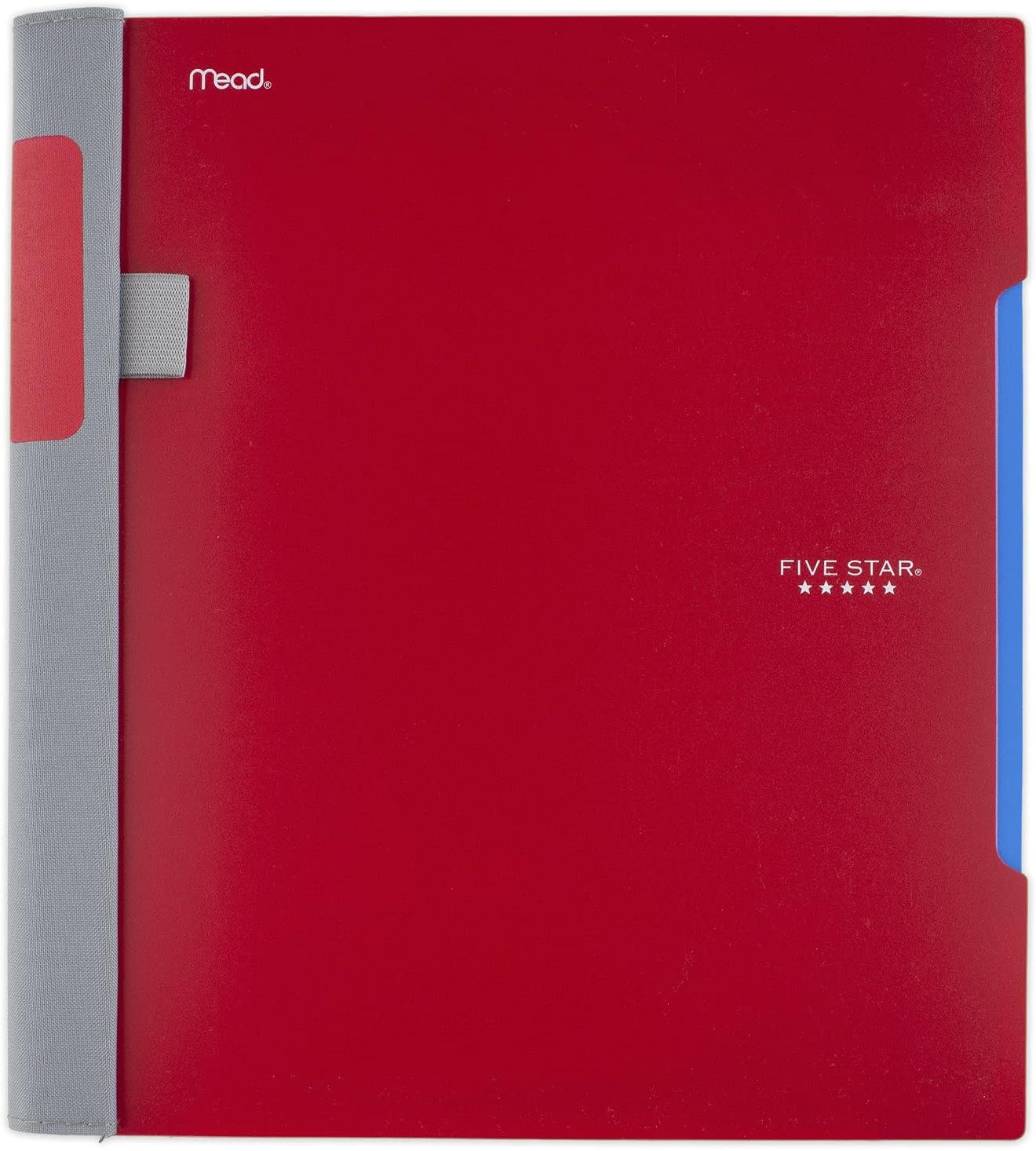 Five Star Advance Spiral Notebook, 1 Subject, College Ruled Paper, 100 Sheets, 11" x 8-1/2", Red (72164)