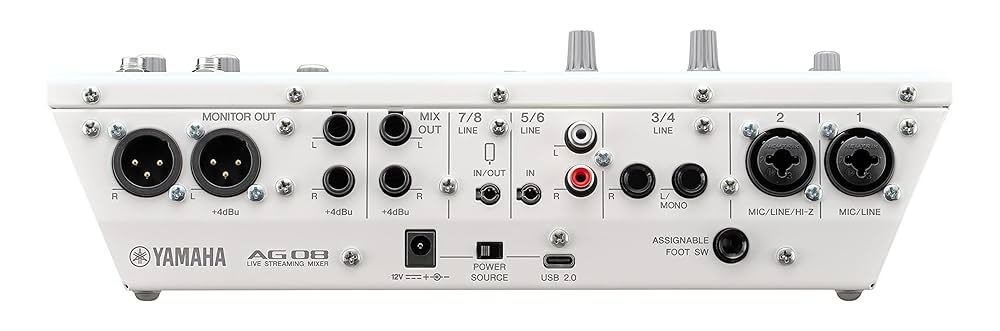 【売約】YAMAHA AG08 YAMAHA AG08 W mikser z interfejsem audio i efektami live