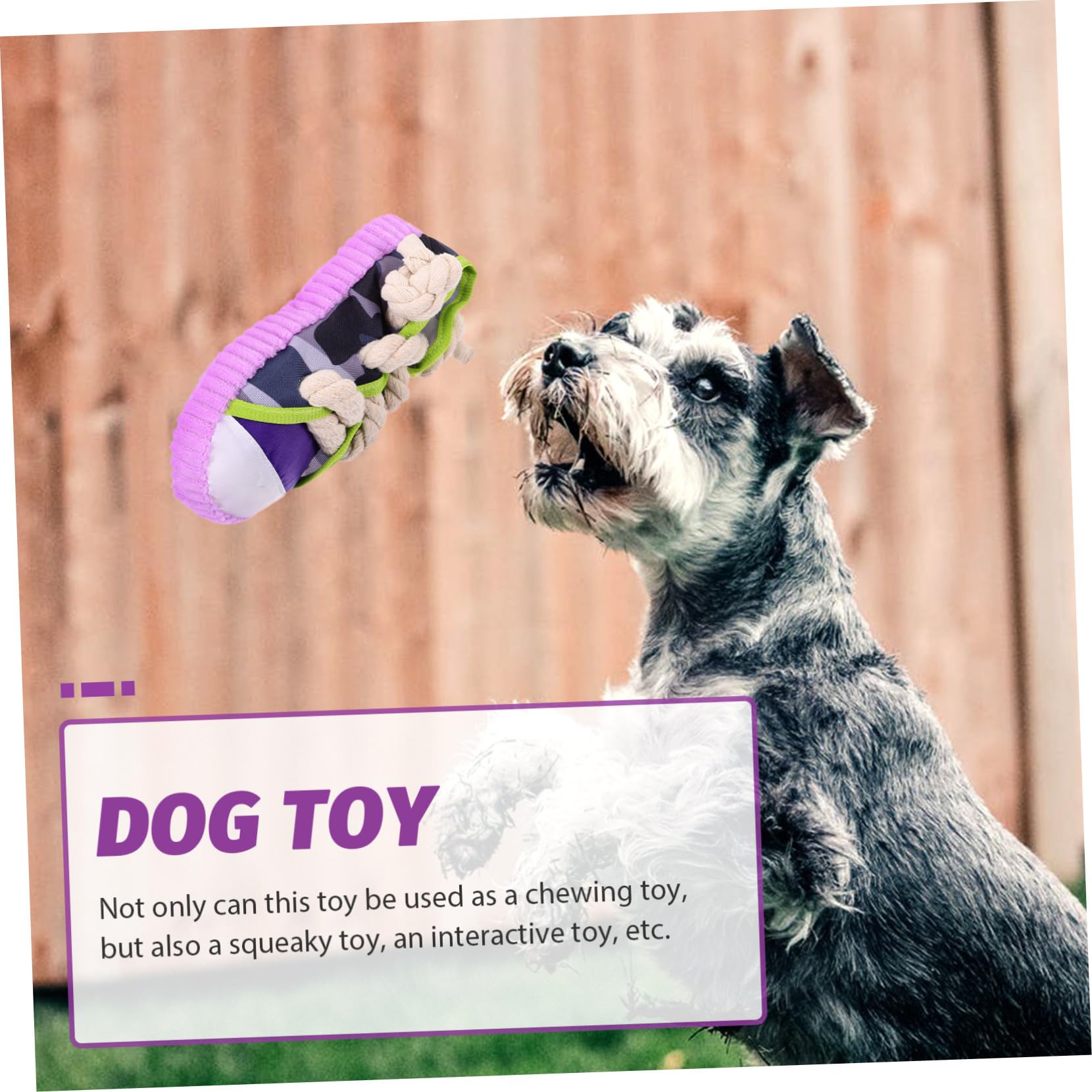 SUPVOX Juguete para Perros Cuerda de Algodón y Sonido, Adecuado para Cachorros Pequeños, Resistente y Seguro Dentición