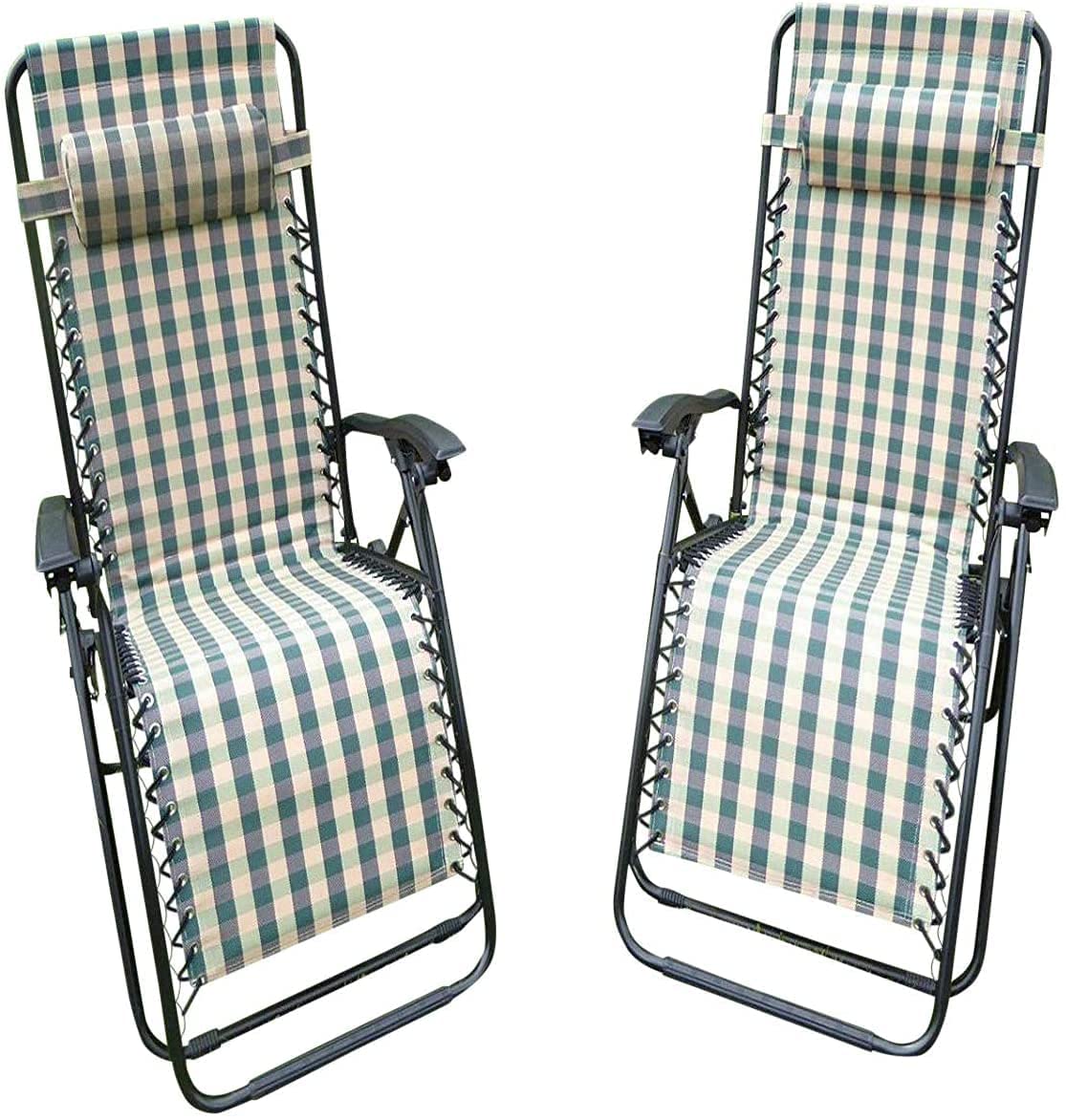 shopurb Portable Lounge Chair Full Flat Cot 2 in 1, Folding Camping Chair, Reclining Chair with Pillow for Indoor Outdoor Patio Deck Yard Beach Pool-image-48