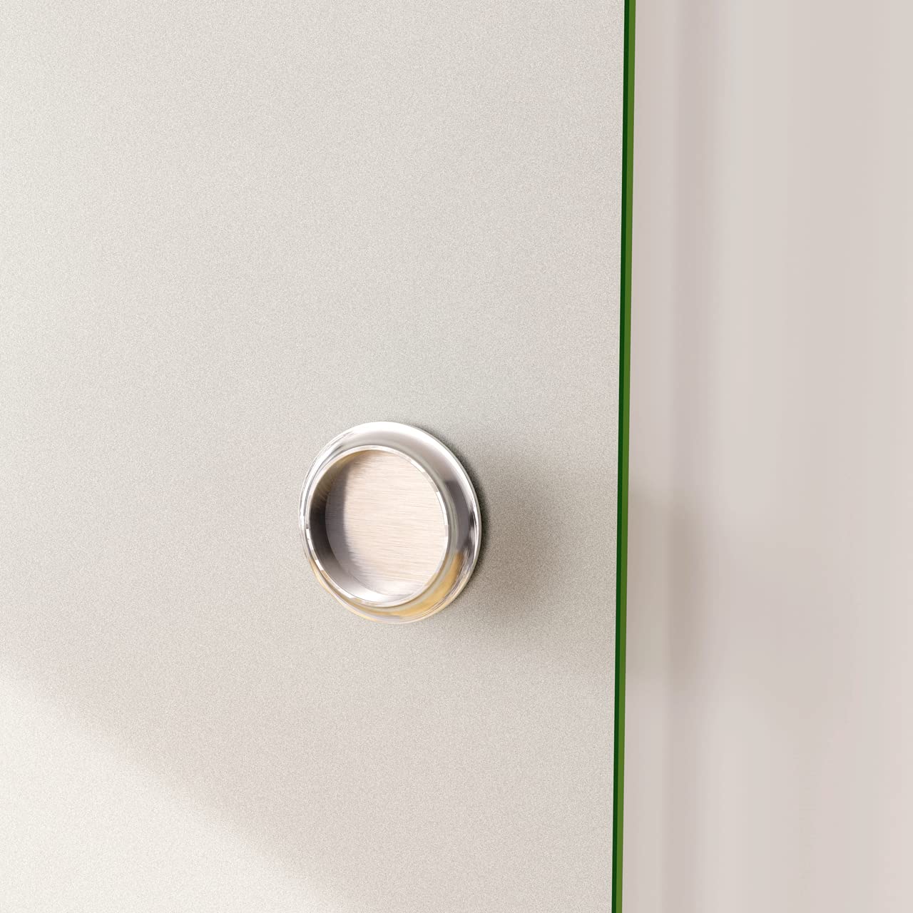 100x225 cm Porta Scorrevole in Vetro da 8 mm Temperato Opaco con Pellicola Anti-frantumi con Binario in Alluminio Bianco Verniciato