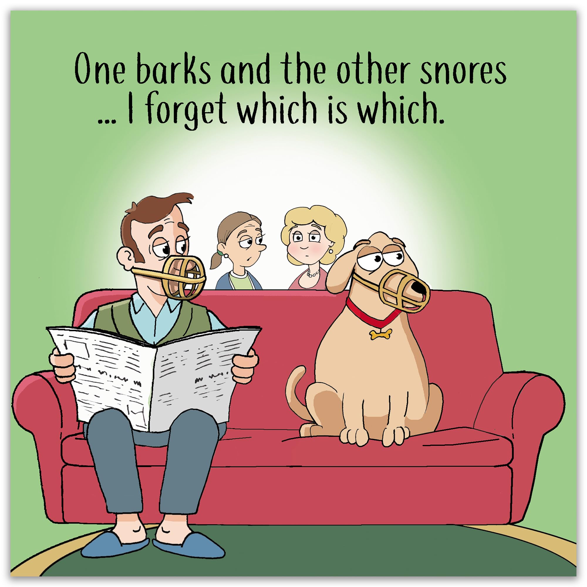 Twizler Lustige Hundekarte 'Mum! The Dog Been Eating Again!' – Blanko-Grußkarte Mit Umschlag