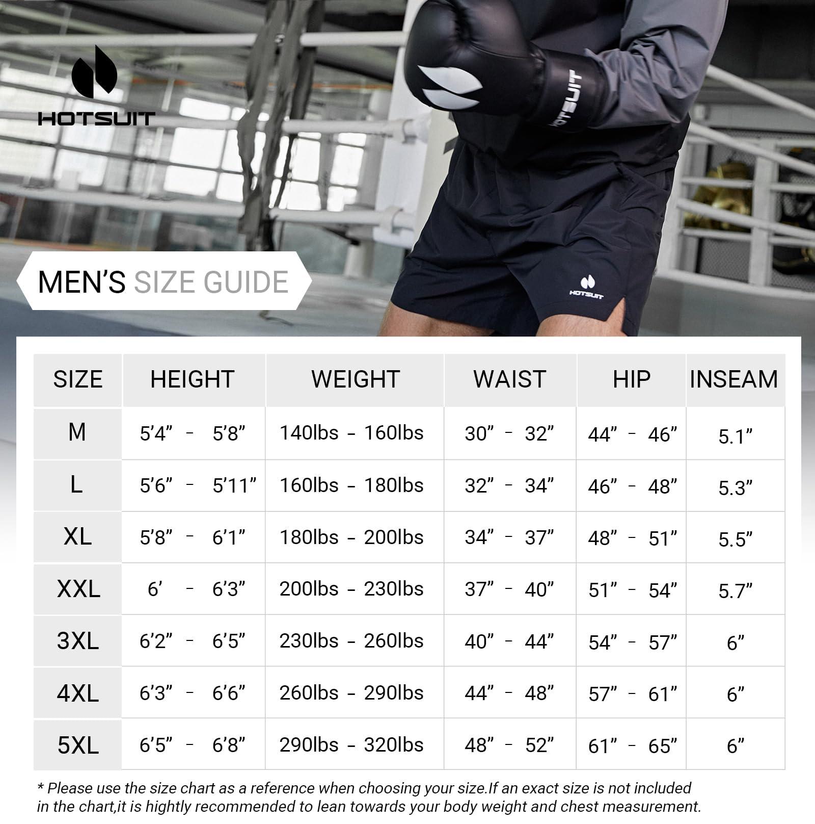 HOTSUIT Pantaloncini da sauna per uomo per lo sport Pantaloni da sauna con tasche per la perdita di peso con il fitness Nero