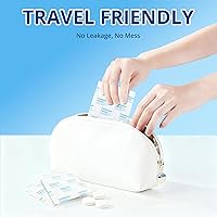 Vista 2 de GENKENT Tabletas de pasta de dientes, pastillas masticables sin flúor y plástico, ecológicas y aptas para viajes (60 unidades)