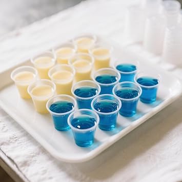 400 sets - 2 oz Portion Cups with Lids, Jello Shot Cups with Lids