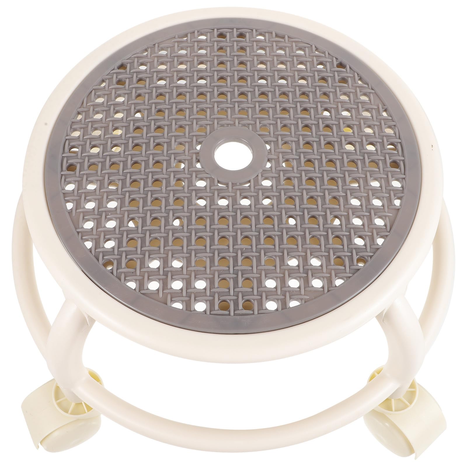 Tabouret pivotant plastique léger pour travailler assis sans fatigue