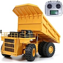 JDM 1/14 RC Hydraulic Mining Dumper Truck Car Metal Model I6S Radio Control RC Heavy Equipment