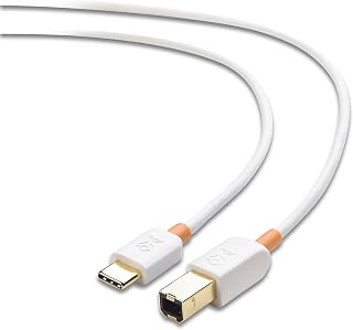 Cable Matters USB C Printer Cable 2 m (USB C to USB B Cable, USB B to USB C Cable) Compatible with Printer, MIDI Controller, MIDI Keyboard and More in White - 2m