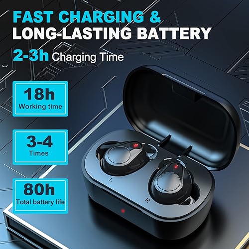 Miniatura 4 de OVIIN Audífonos recargables para adultos mayores con cancelación de ruido, amplificadores auditivos digitales para personas mayores con caja de