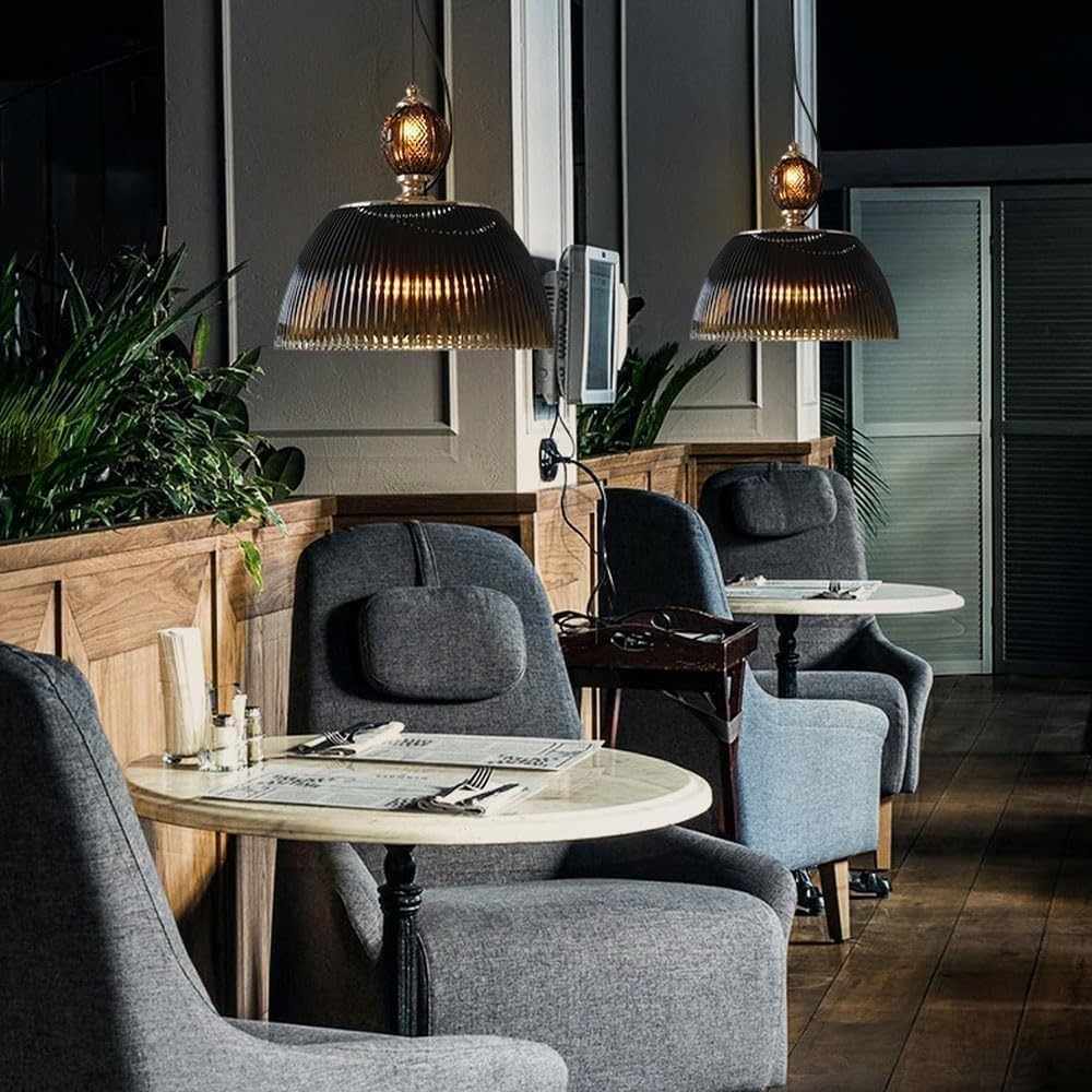 Green Hand Blown Glass Kitchen Island Pendant Light with E26/27 Base Hanging Lamp Bedside Pendant Lamp