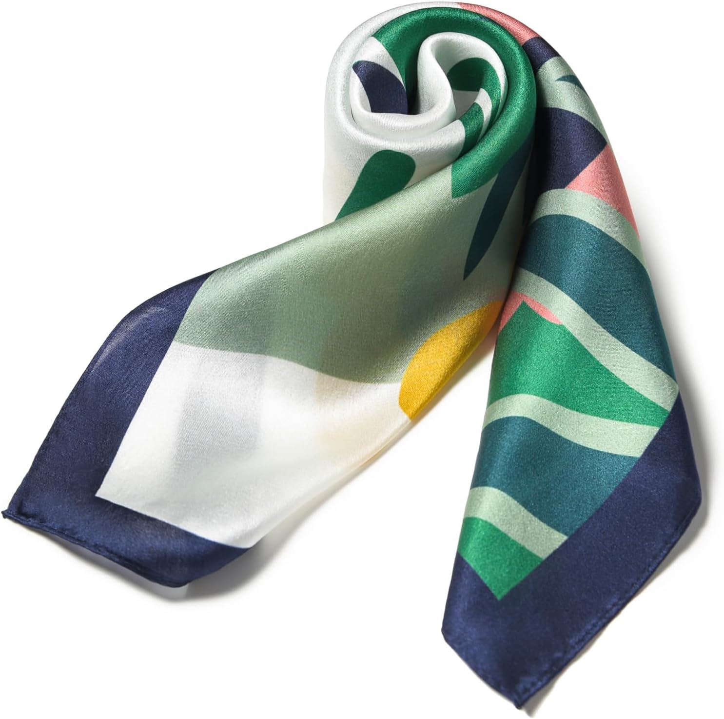 100% Mulberry Silk Scarf - 21" Square Lightweight Neckerchief, Gift Packed image 2