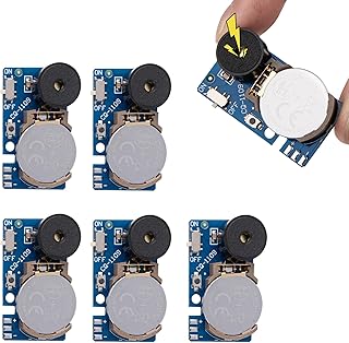 Cricket Noise Maker Prank（5Pcs） Mini Hidden Noise Maker Funny Hidden Beeping Prank for Home Office Party- Blue