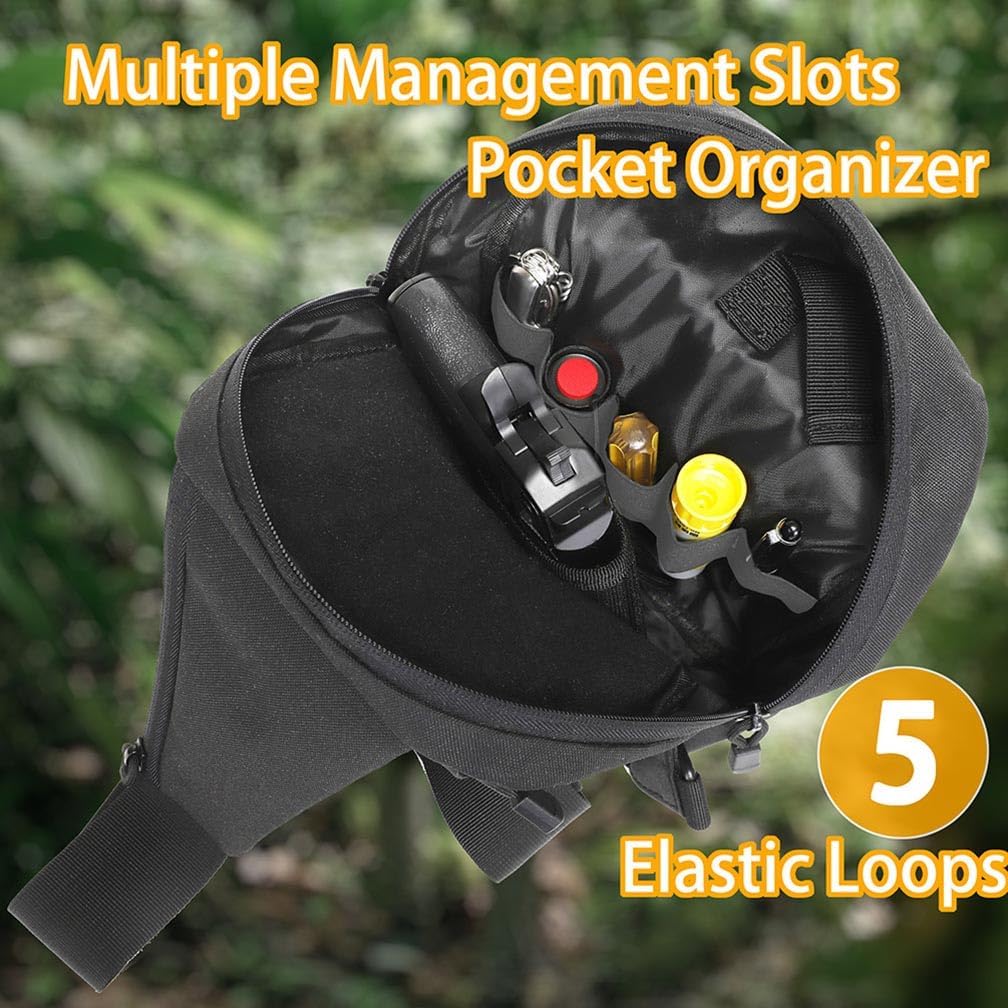 Concealed Carry Gun Bag for Men & Women, Sling Pistol Bag for Handguns CCW Shoulder Bag Tactical Crossbody Chest Pack Range Bags with Holster - Image 9