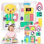 Montessori Toys for 1+ Year Old Girl Gifts, Busy Board Educational Toddler Toy Age 1-2, First Christmas 1st Birthday Gifts for 1+ Year Old Girl Boy