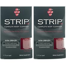 Wellgenix Strip Natural Detox Cleanser Fruit Punch Concentrated Extra Strength 1oz 2 Pack