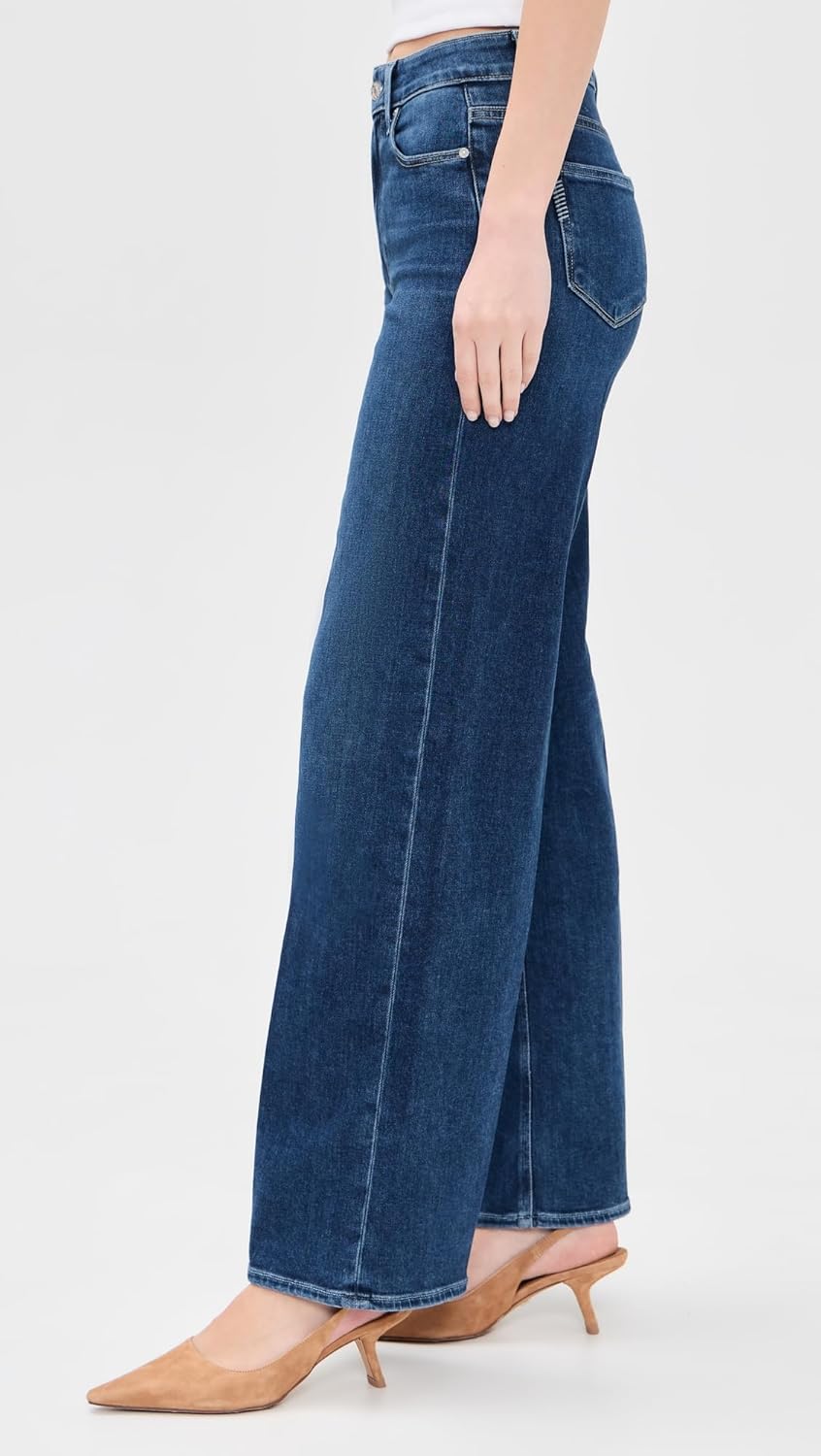 PAIGE Women's Anessa High Rise Wide Leg Jeans