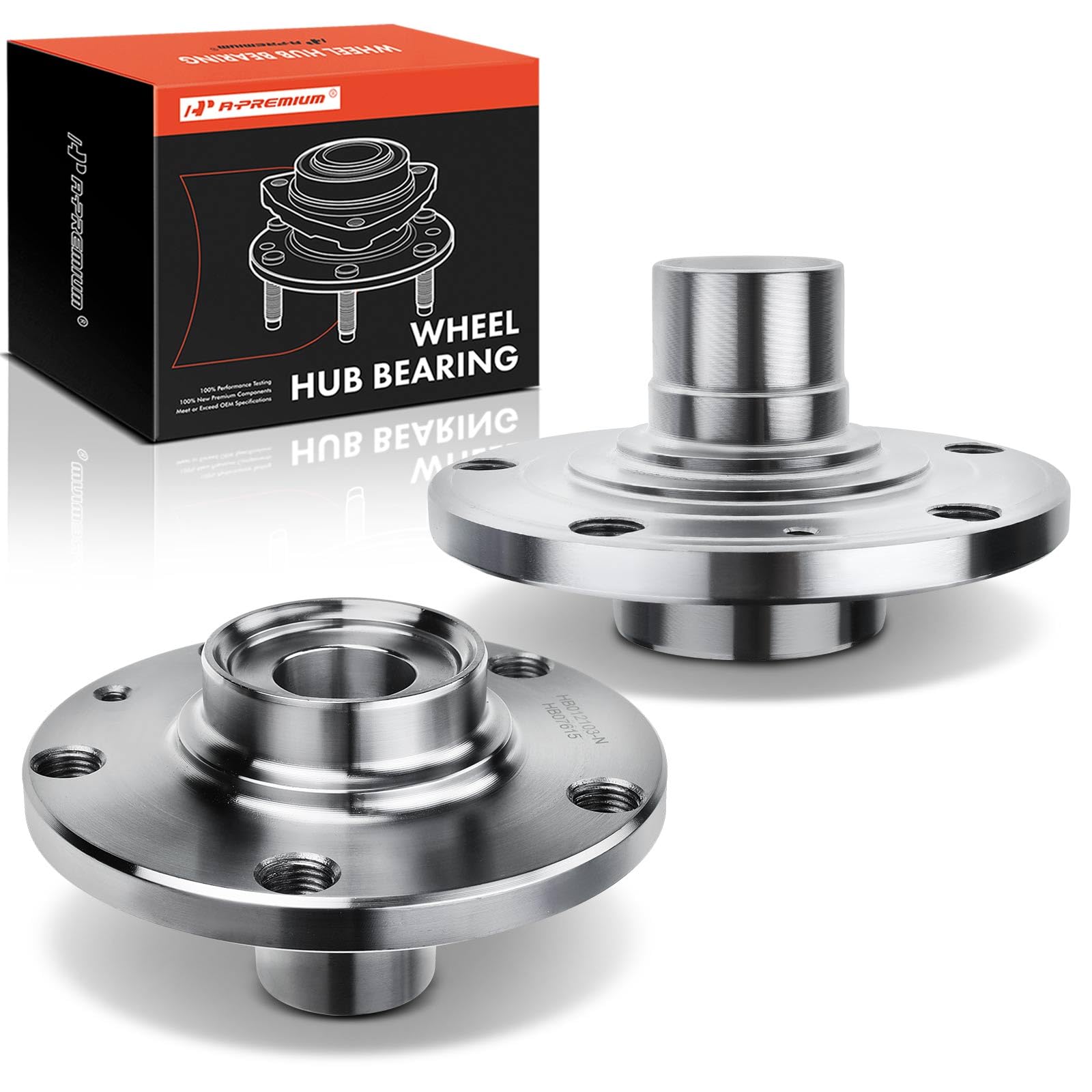 A-Premium 2 x Front Wheel Hub Assembly Compatible with Volkswagen Passat 1998-2005 & Audi A4 1997-2002, A4 Quattro 1997-2002