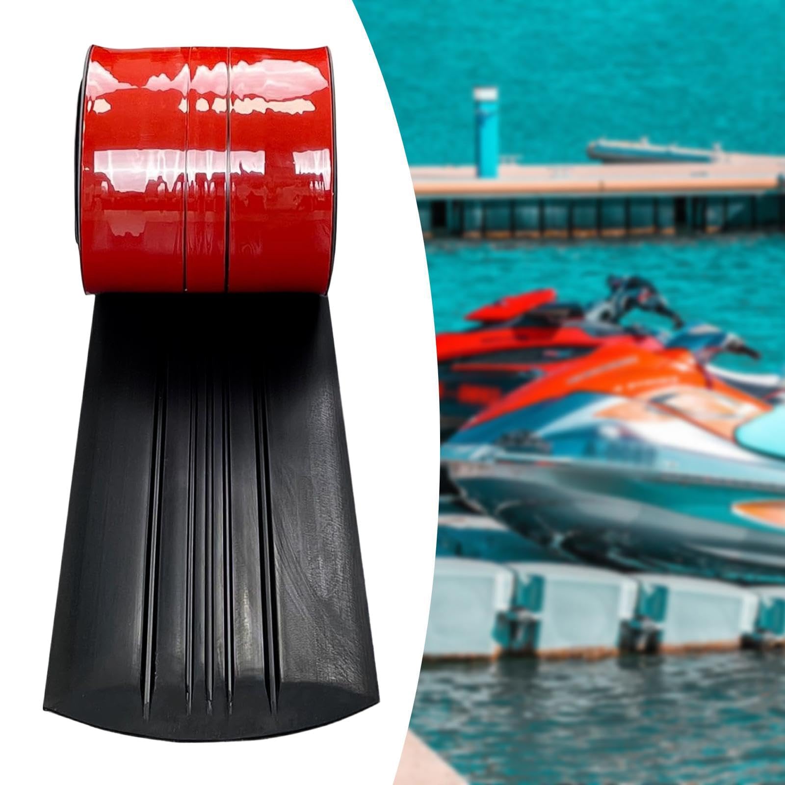Accessoires de Protection de Quille en Aluminium, Protection de Quille de Bateau Auto-Adhésive et Robuste de Rechange, Bande Anti-Choc pour Coque, pour Bateau, Yacht, Canot