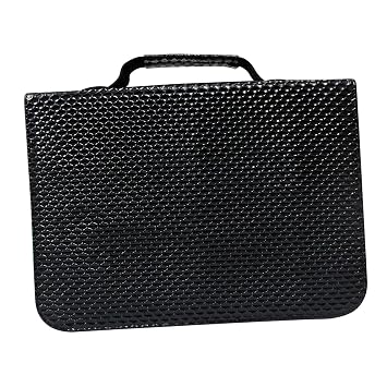PU Leather Hair Scissors Case Pouch Holds 24 Shears, Large Capacity Barber Organizer Bag, Durable Portable for Hairdresser Stylist 15.35 x 11.02 x 1.96 Inch