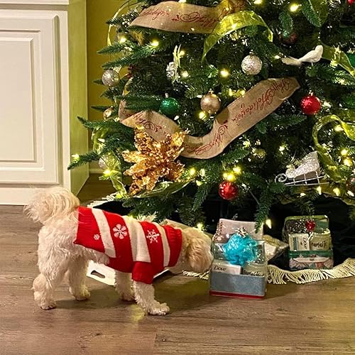 Miniatura 10 de NACOCO - Suéters para nieve para perros, con forma de muñeco de nieve, suéter para navidad o año nuevo, ropa para mascotas para perros y gatos