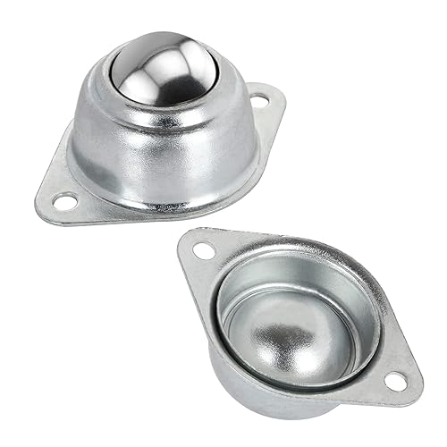 Miniatura 3 de 16 rodamientos de transferencia de bolas de rodillo de 3/4 pulgadas, unidad de transferencia de bola redonda de acero al carbono montada en brida