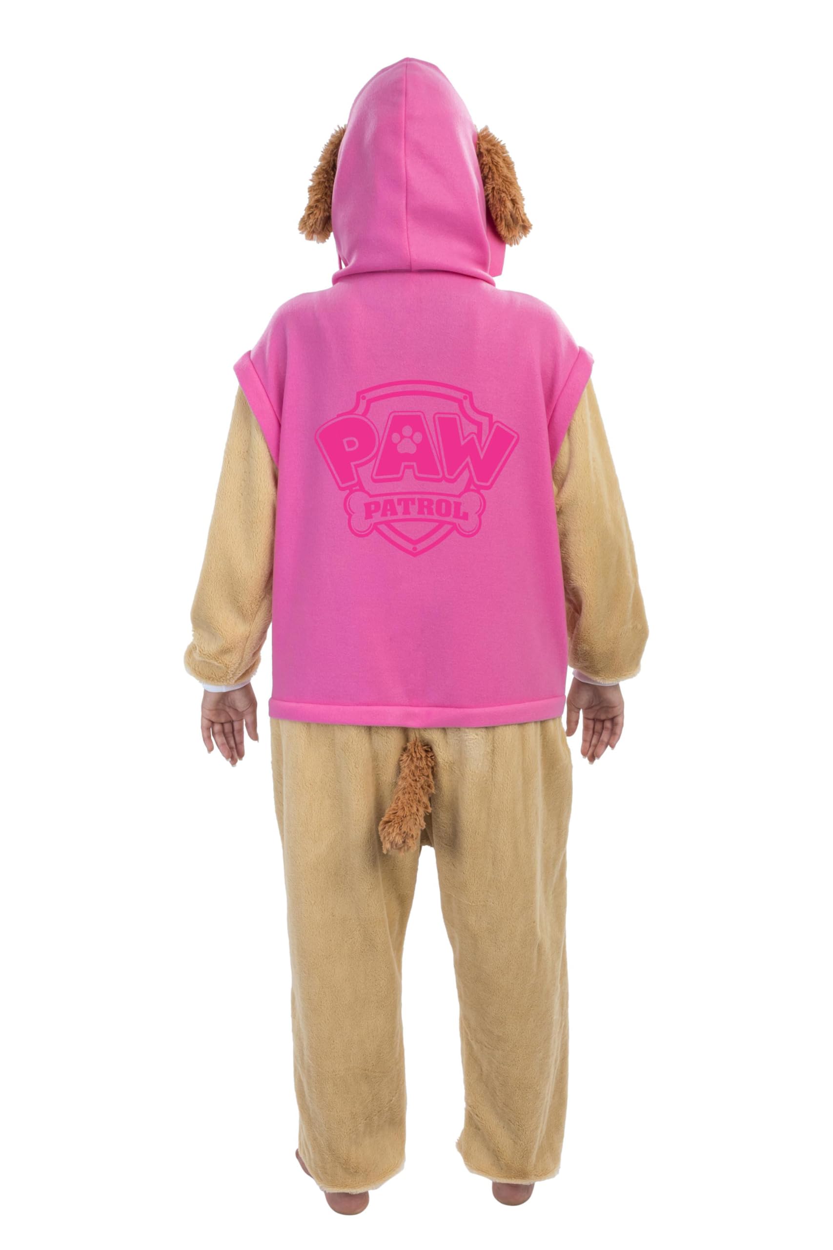 Chaks - Tuta Skye per adulti, tuta ufficiale Paw Patrol con cappuccio, outfit morbido per il carnevale e la vita quotidiana