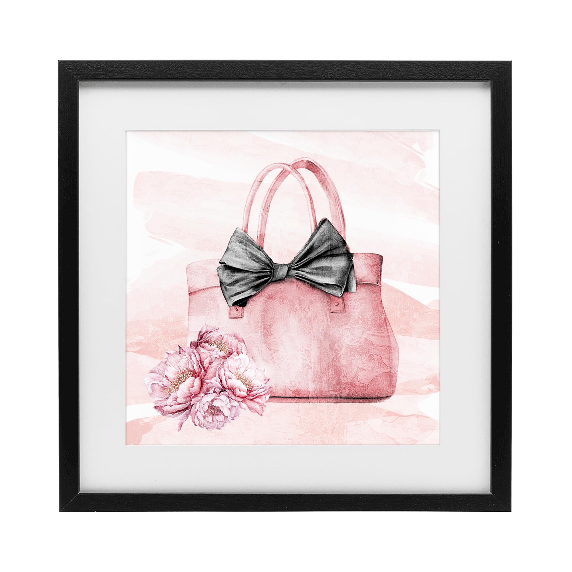 'Glam Time Handbag'| Framed Print Under Glass