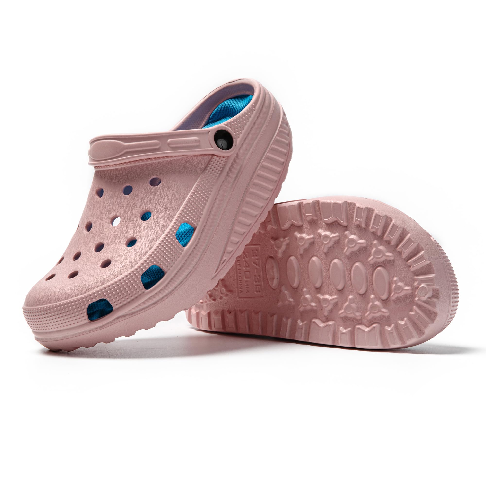 JOMIX Sabots Femme d'été Sandales Orthopédiques Femme avec Bascule Semelle en Caoutchouc pour Sanitaire Hôpital Cuisine