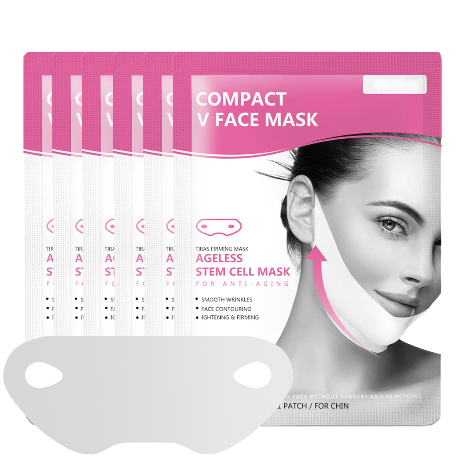 Altherona Kollagen Maske (4 Stück) – V-Line Lifting Gegen Falten & Doppelkinn, Koreanische Sheet Mask