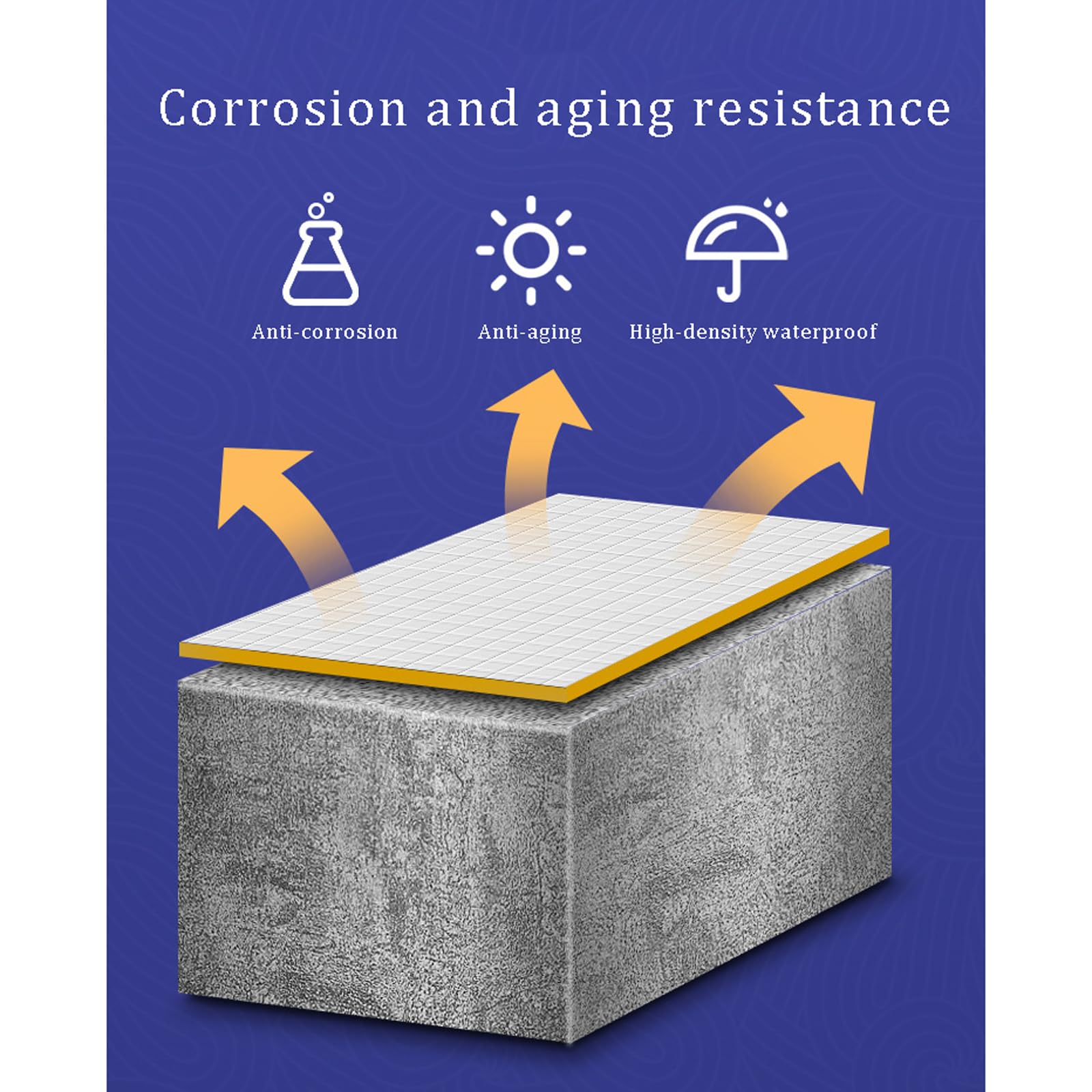 Cinta Impermeable de butilo con Papel de Aluminio de 1,2 mm Resistente a Grietas y Fugas Cinta De para Reparación Autoadhesiva para reparación de Fugas de techos de Tejas ruptura de tuberías