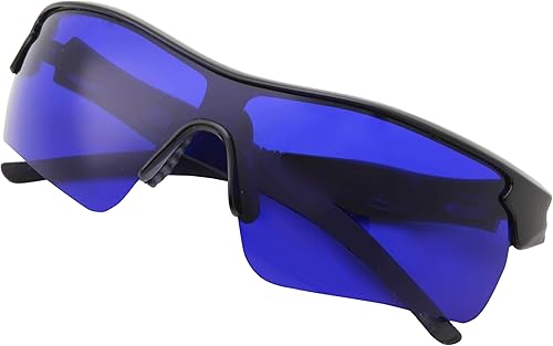 Miniatura 3 de Gafas de golf para hombre con diseño de pelota de golf, lente azul auténtica, marco de estilo deportivo