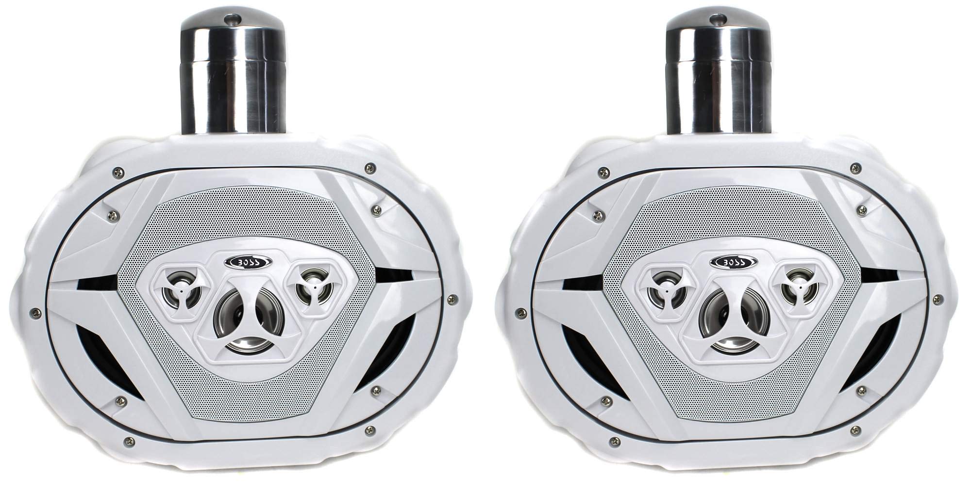 Buy 2) Boss MRWT69W 6x9" 1100W 4Way Marine Wake Tower Boat Waterproof