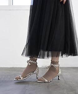 Amazon | [セスト] ダブルリボン ストレートヒール ストラップ