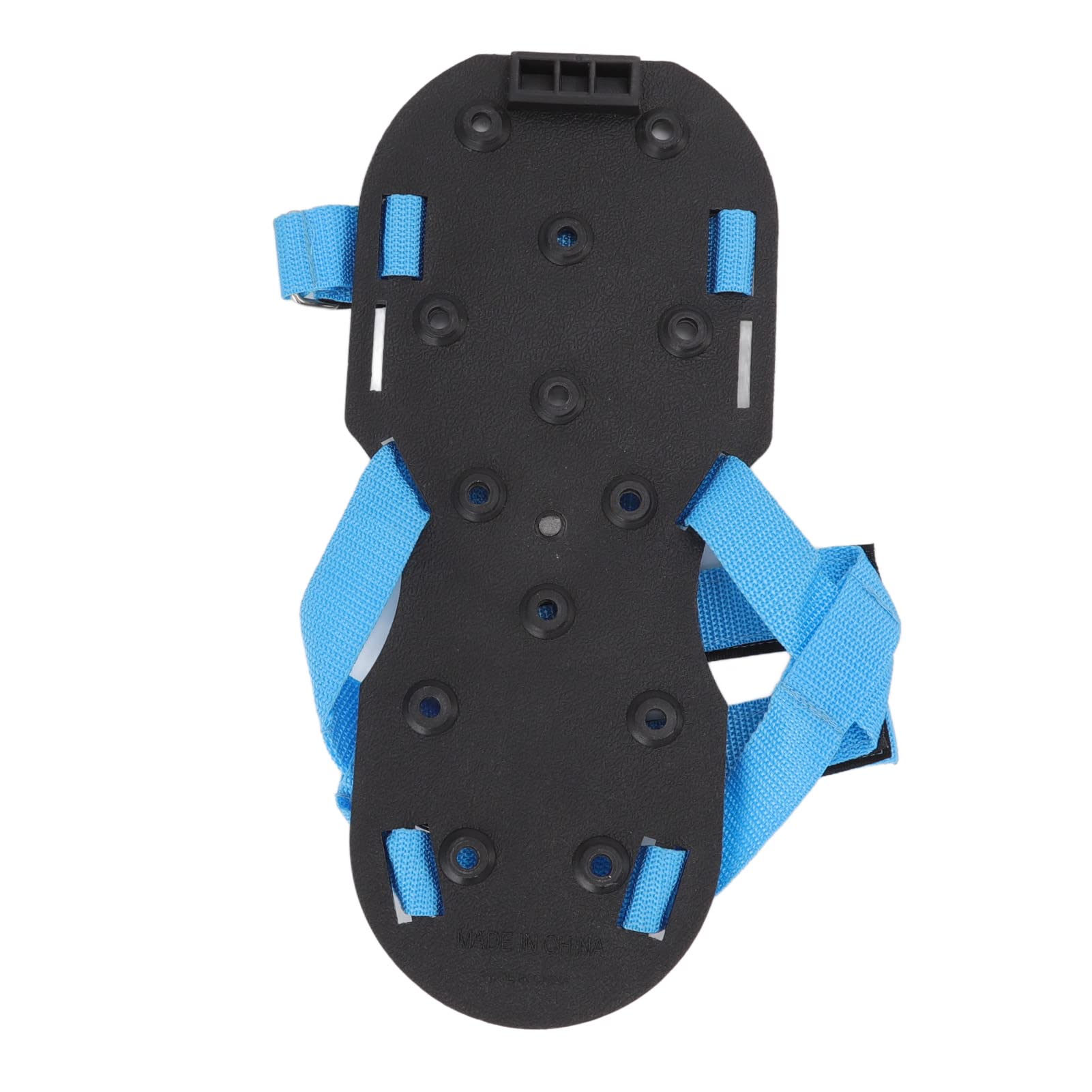 Aérateur de pelouse - Chaussures scarificateurs de jardin - Chaussures à pointes pour terrasse, cour, prairie - Bleu