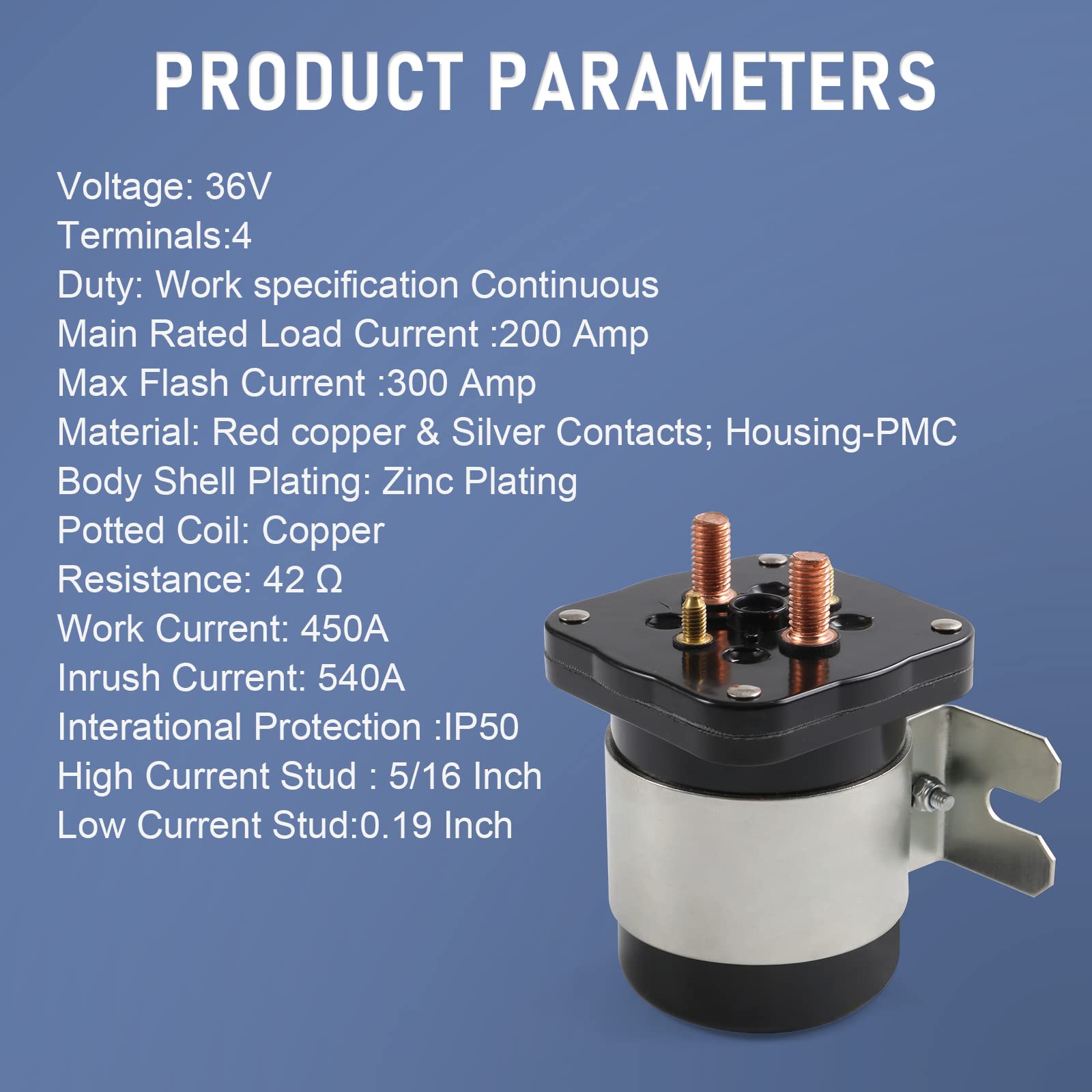 Amazon.com: LDMINDA 36V 4 Terminal Solenoid 20468G1 36V