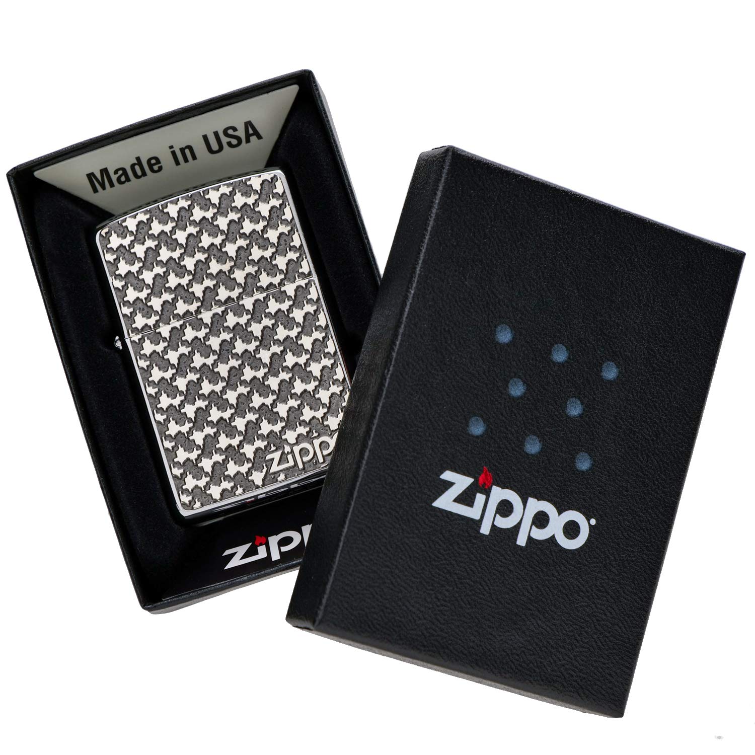 Amazon.co.jp: ZIPPO(ジッポ) ライター 幾何学模様 パターン ロゴ 